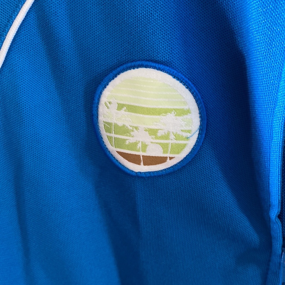 Adidas Sweatshirt Boys Size S Small Full Zip Blue White Logo Pockets - Picture 6 of 12